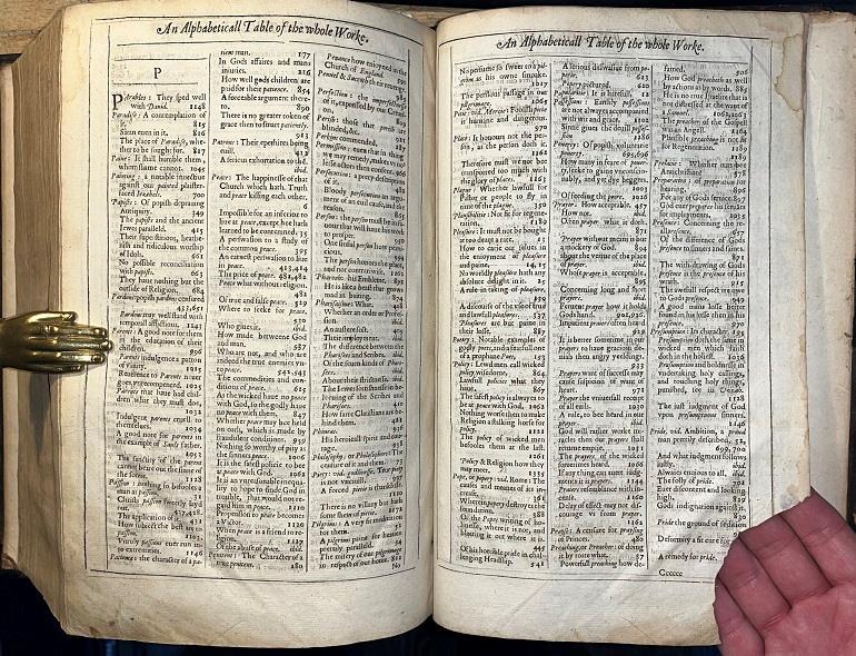 1625 Folio ‚The Works Of Joseph Hall‘ Fine Binding. Christian Bible Theology.