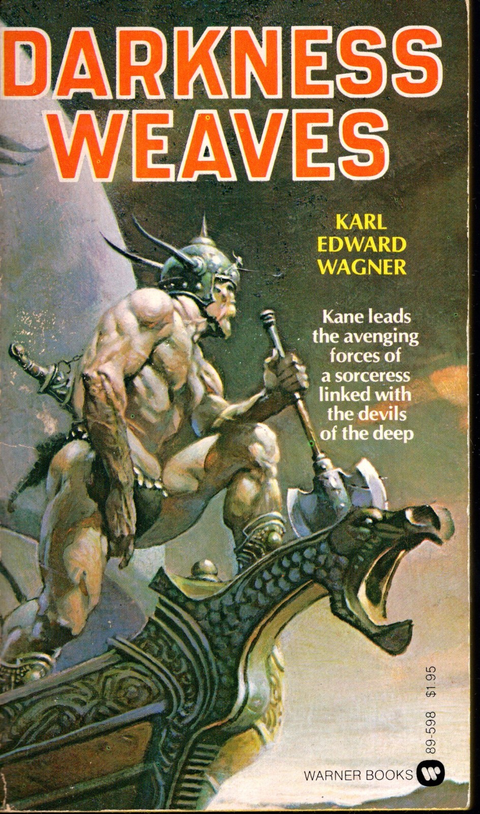 Darkness Weaves Karl Edward Wagner Warner 1978 PBO True 1st VG Inscribed