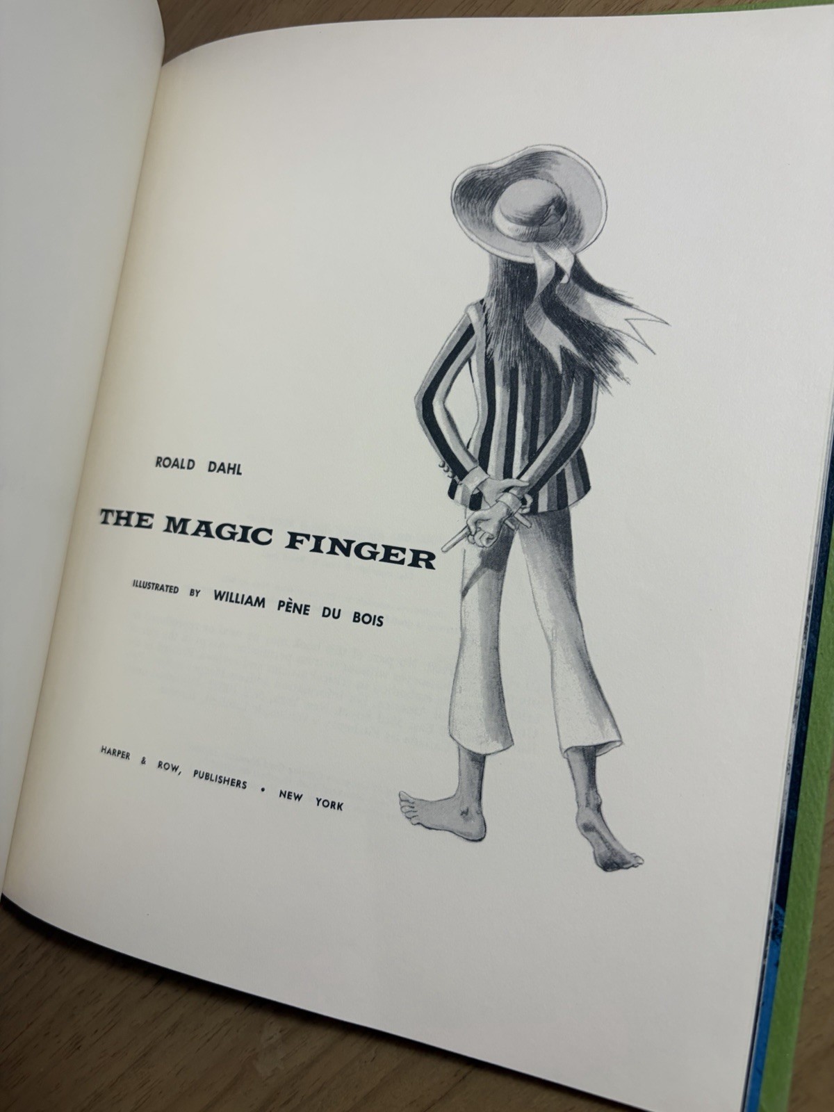 1966 Roald Dahl The Magic Finger Early / 1st? US Edition & Printing Harper & Row