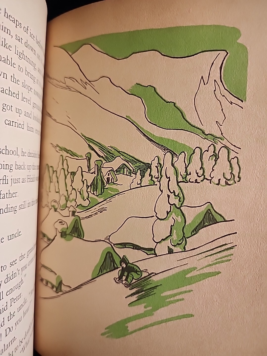 Book Heidi by Johanna Spyri 1944 illus. by Smalley Whitman Children’s Classic