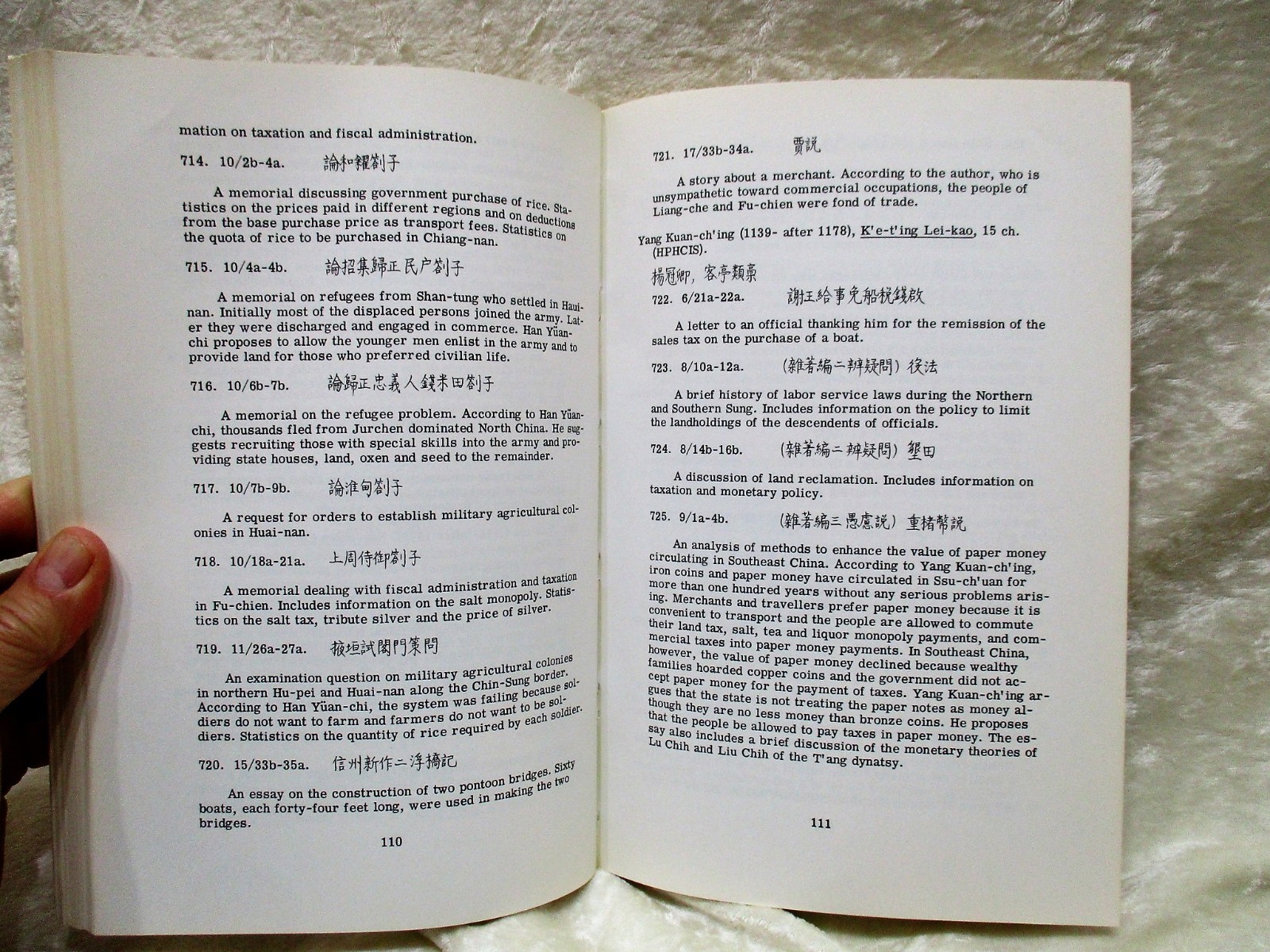 1964 Hartwell SOURCES of CHINESE ECONOMIC HISTORY 618-1368 *SIGNED & INSCRIBED*