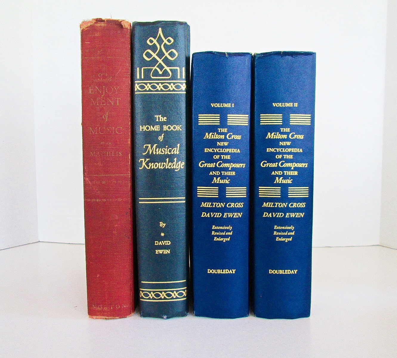 Lot of 4 Vintage Music Reference Books, History Composers Styles, 1954-1969 HC
