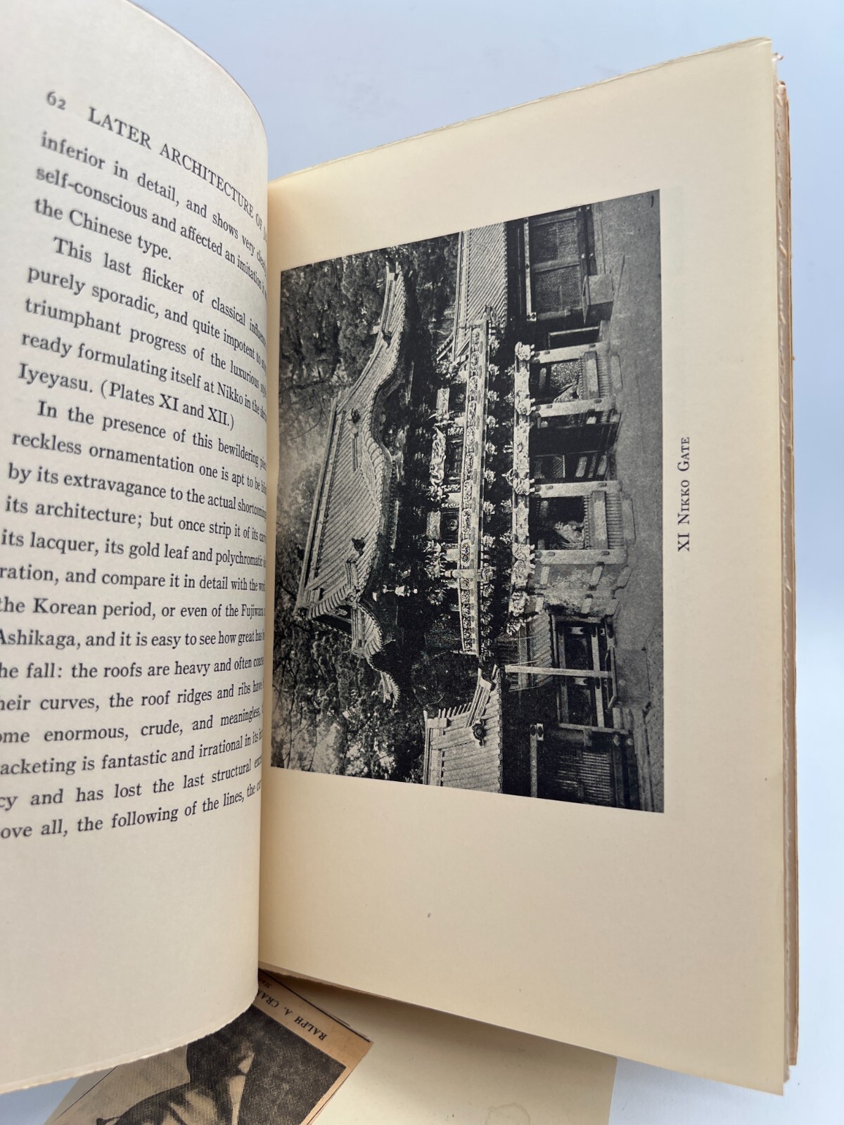 Impressions of Japanese Architecture and Allied Art Ralph Adams Cram 1930 2nd Ed