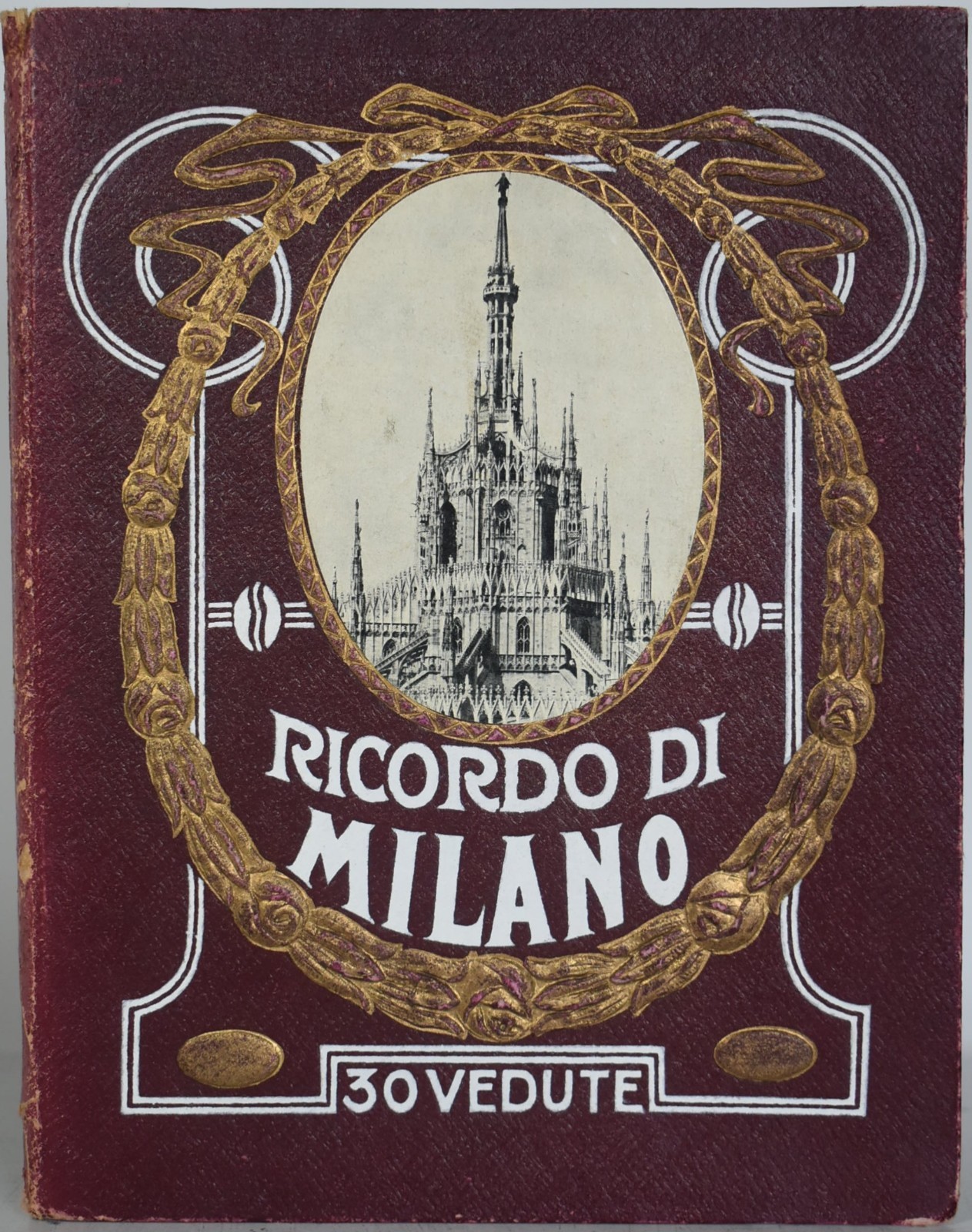 RICORDO DI MILANO 30 VEDUTE, 1900s. 30 Views. Tourist Souvenir Milan, Italy