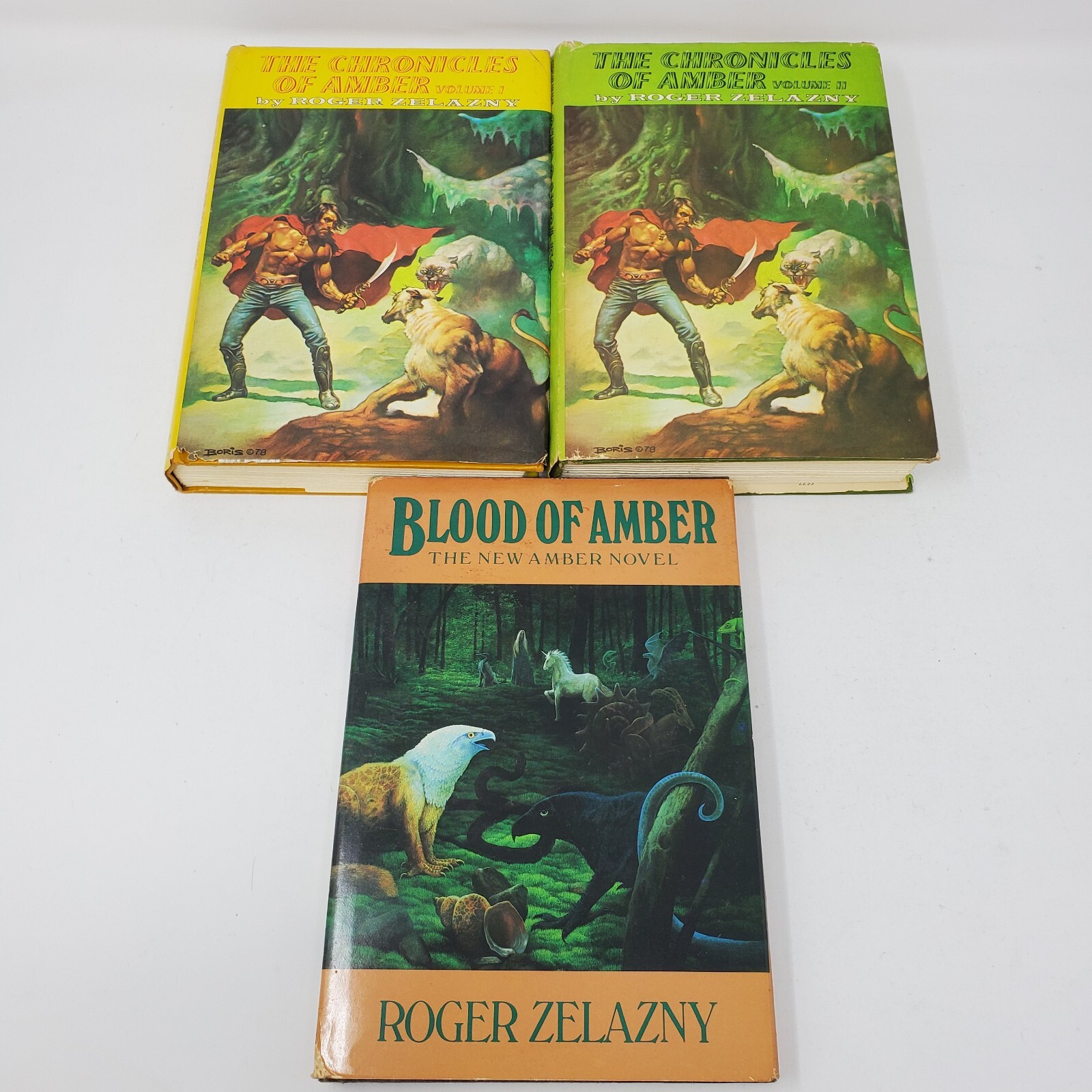 The Chronicles of Amber Volumes 1 and 2 + Blood of Amber (BCE, Roger Zelazny)