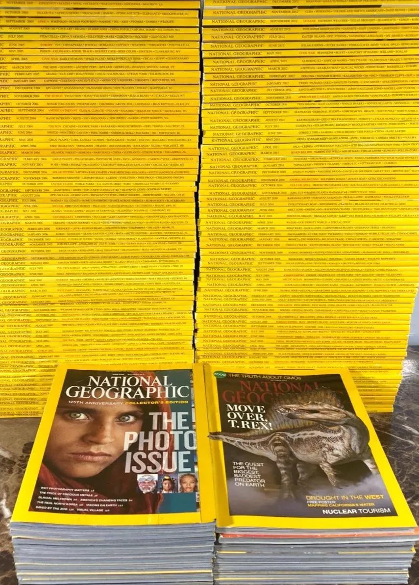 10X National Geographic Magazines 2000s+ Random Hand-Picked Bundle-Art Collage