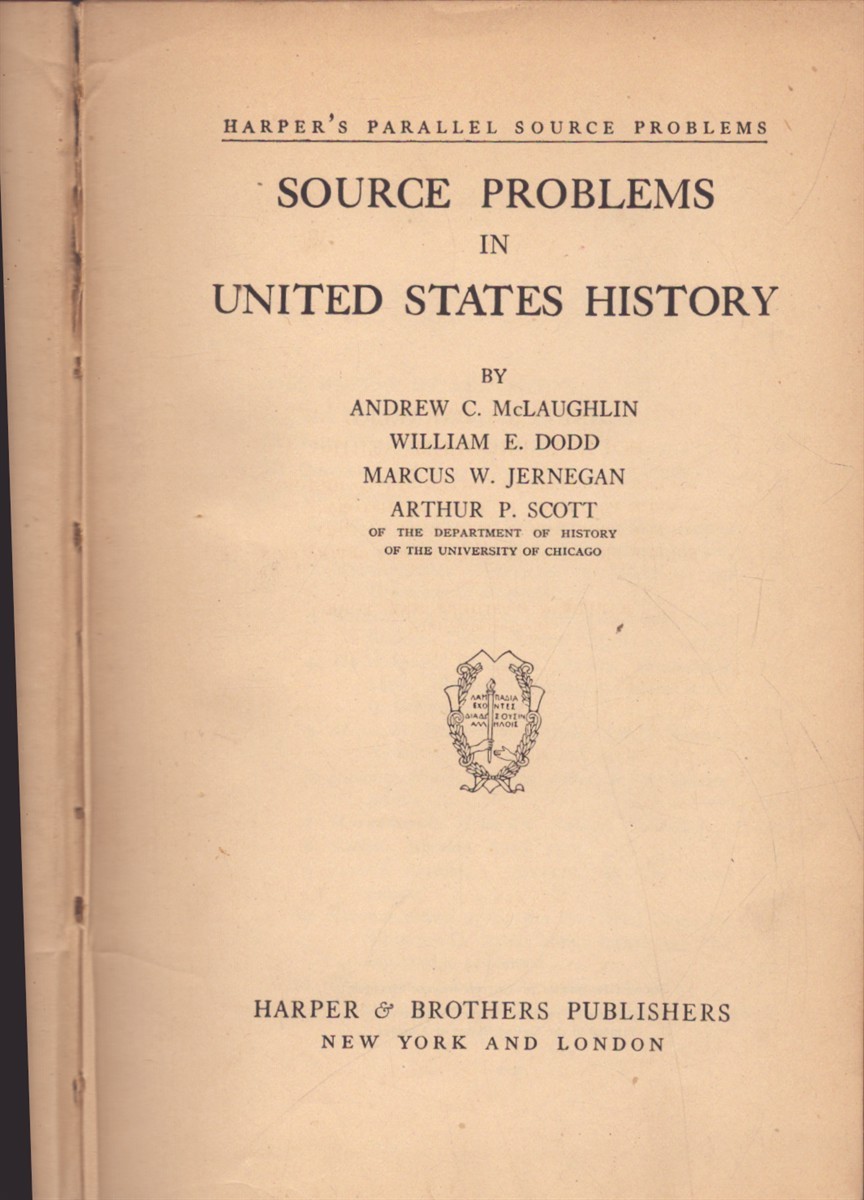 Source Problems in United States History