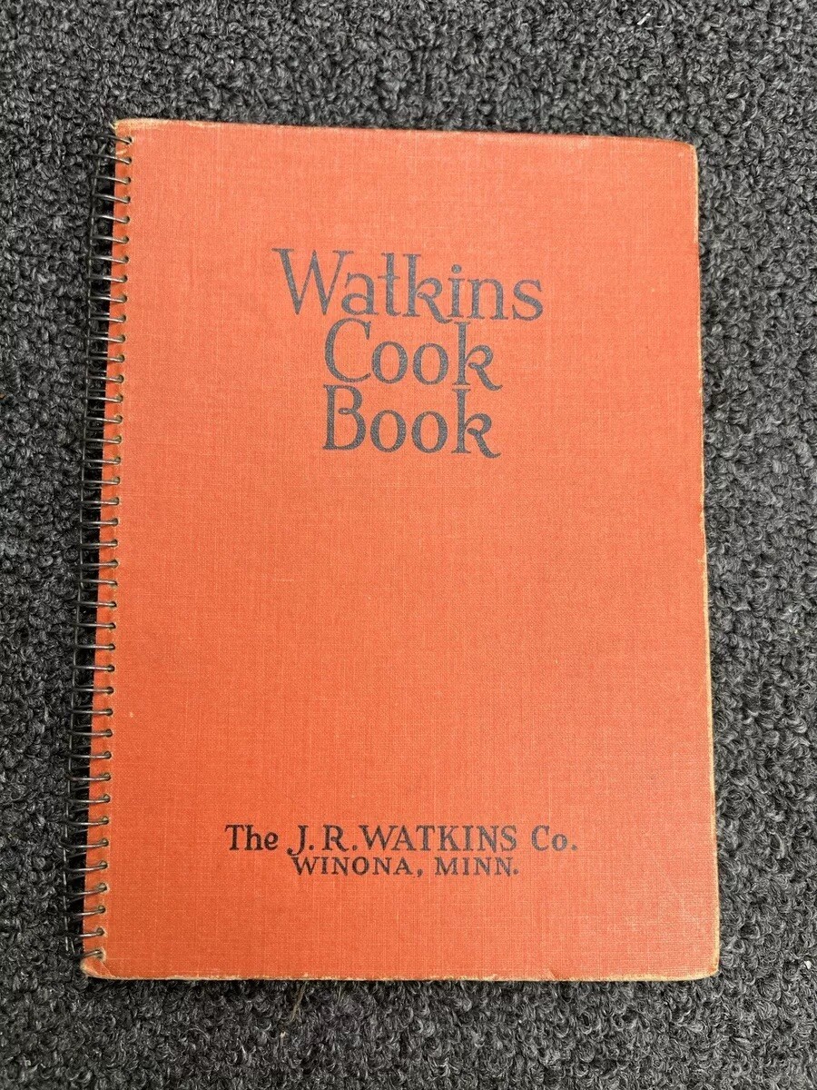 Vintage Watkins Cook Book by J.R. Watkins Co 1936 Spiral Binding 192 pgs
