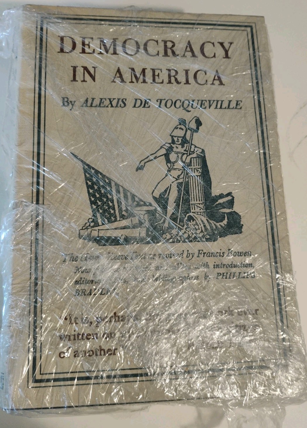 Democracy in America By Alexis de Tocqueville Volumes 1 & 2 HCDJ 1953