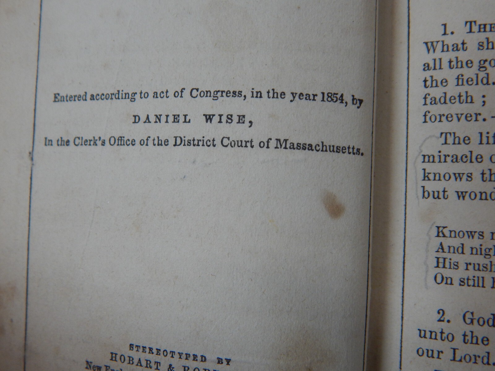 1856 Living Streams From Fountain Of Life BOOK Daniel Wise CHRISTIAN RELIGIOUS