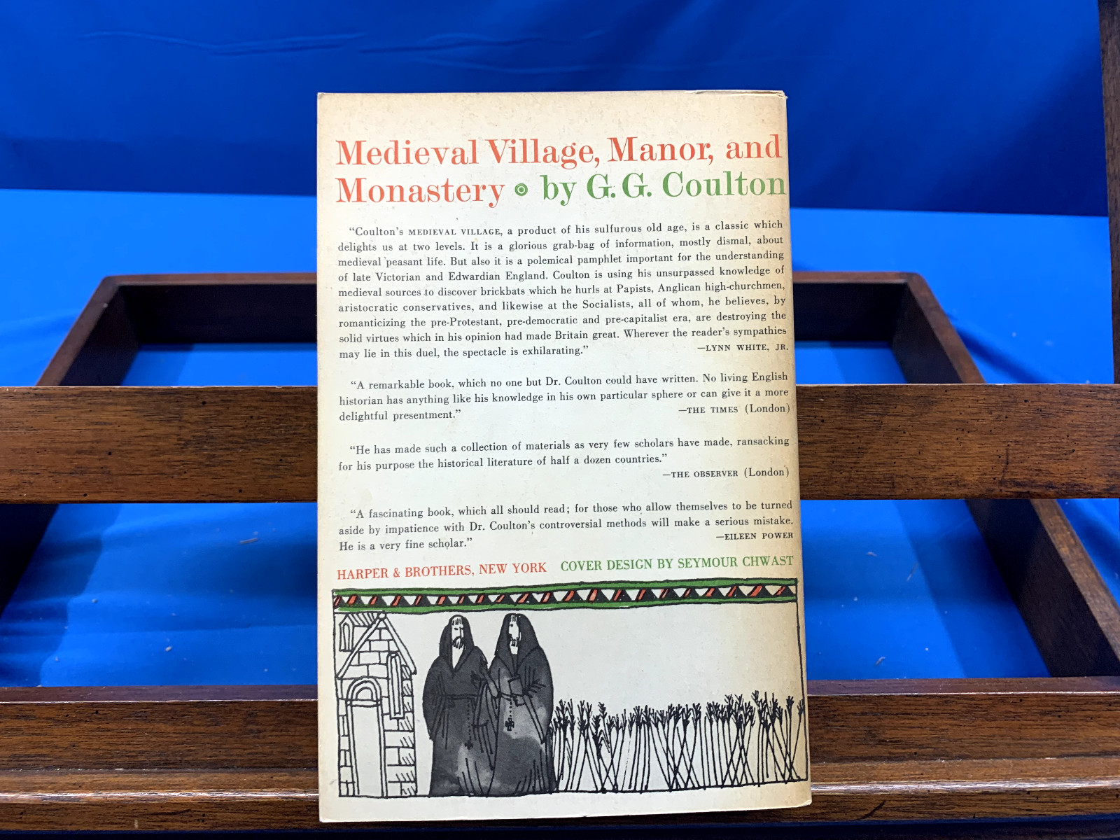 Medieval Village, Manor, and Monastery- G.G. Coulton, 1960