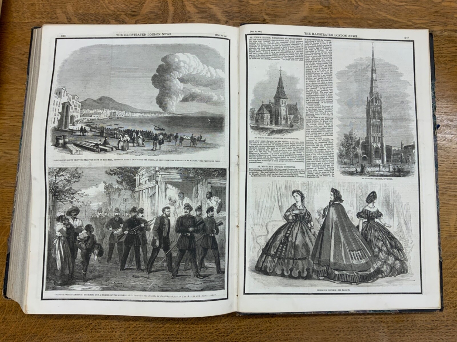 1861 Illus. London News: Vol. XXXIX, Jul – Dec., Nos. 1097-1124 – Am. Civil War