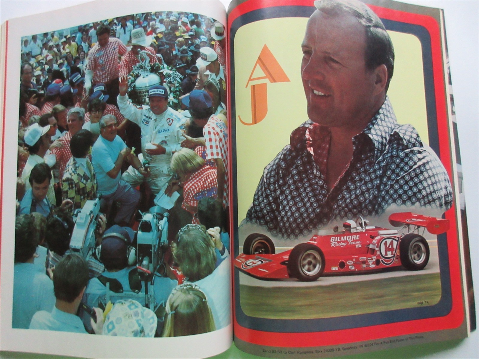 1977 Indianapolis 500 Carl Hungness softcover Yearbook