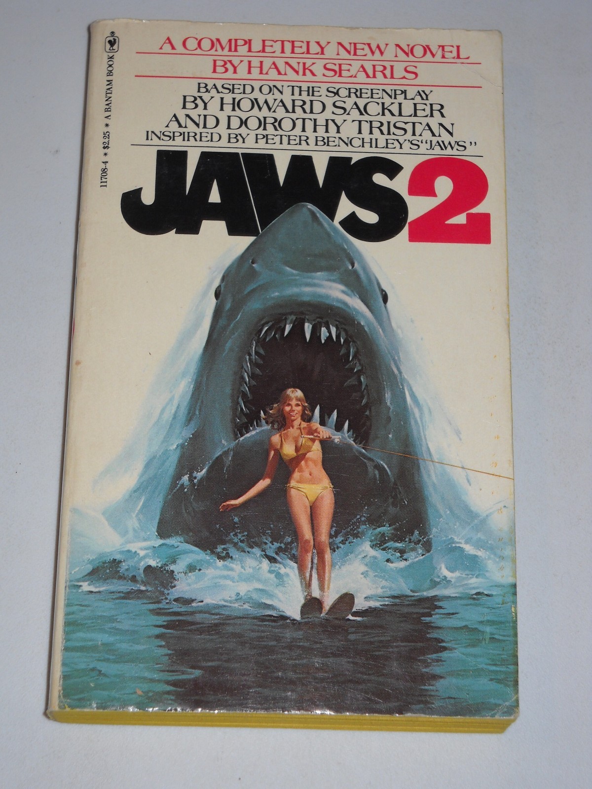 1978 Jaws 2 ROY SCHEIDER Hank Searls (Peter Benchley) movie tie-in pb book