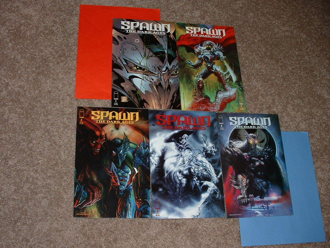 1999 Image Lot of 5 Spawn Dark Ages 1 & 1 Variant & 2 3 4 VF/VF+ Fast Shipping
