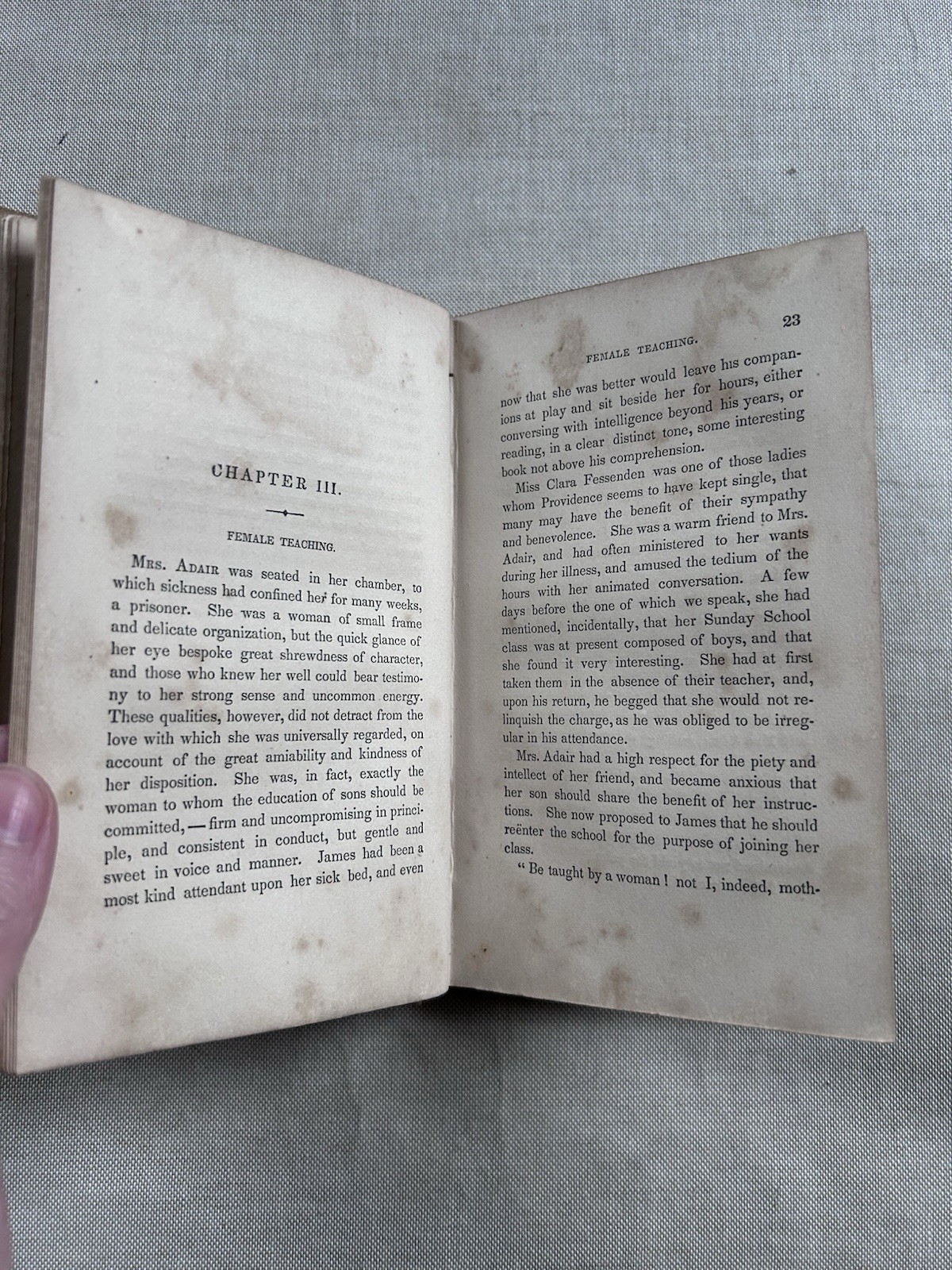 1857 (Hand-Colored Frontispiece) BOY OF SPIRIT Juvenile Library Antique Kid Book