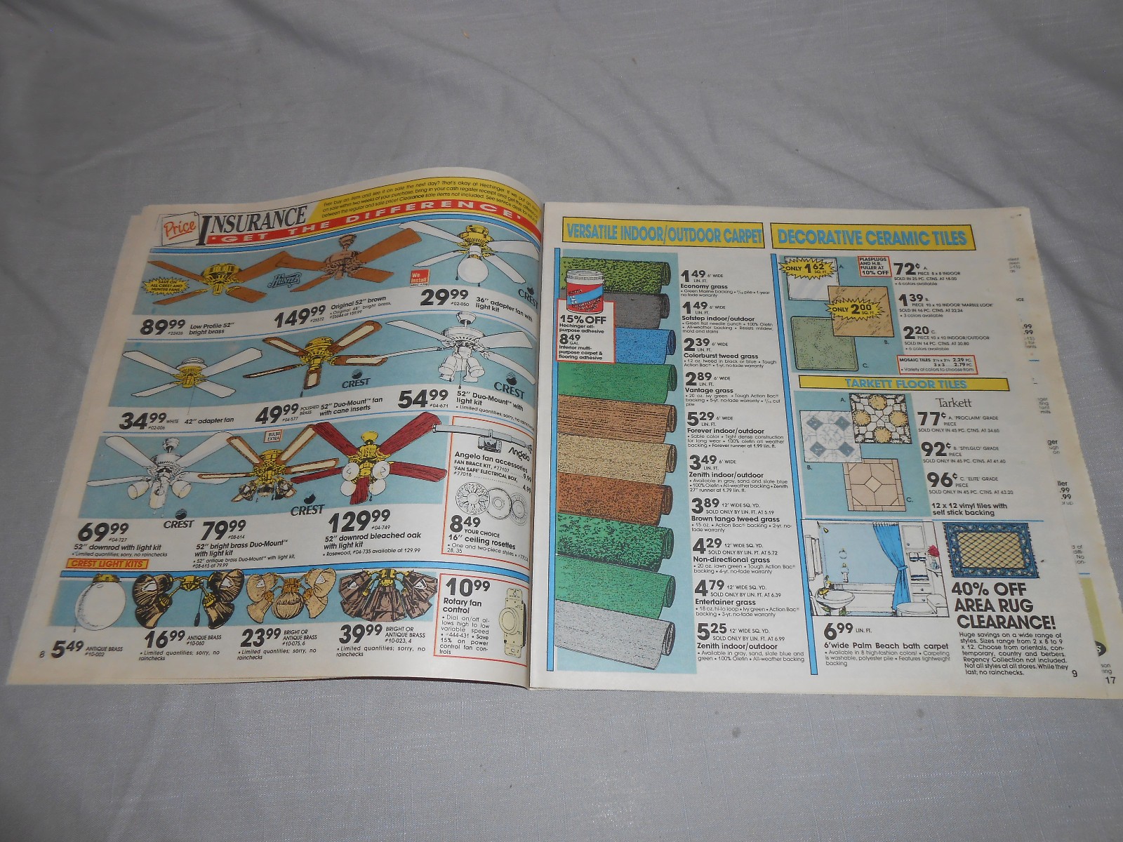 Vintage 1990 HECHINGER Store Circular Print Ad Home Fashion Building Paints