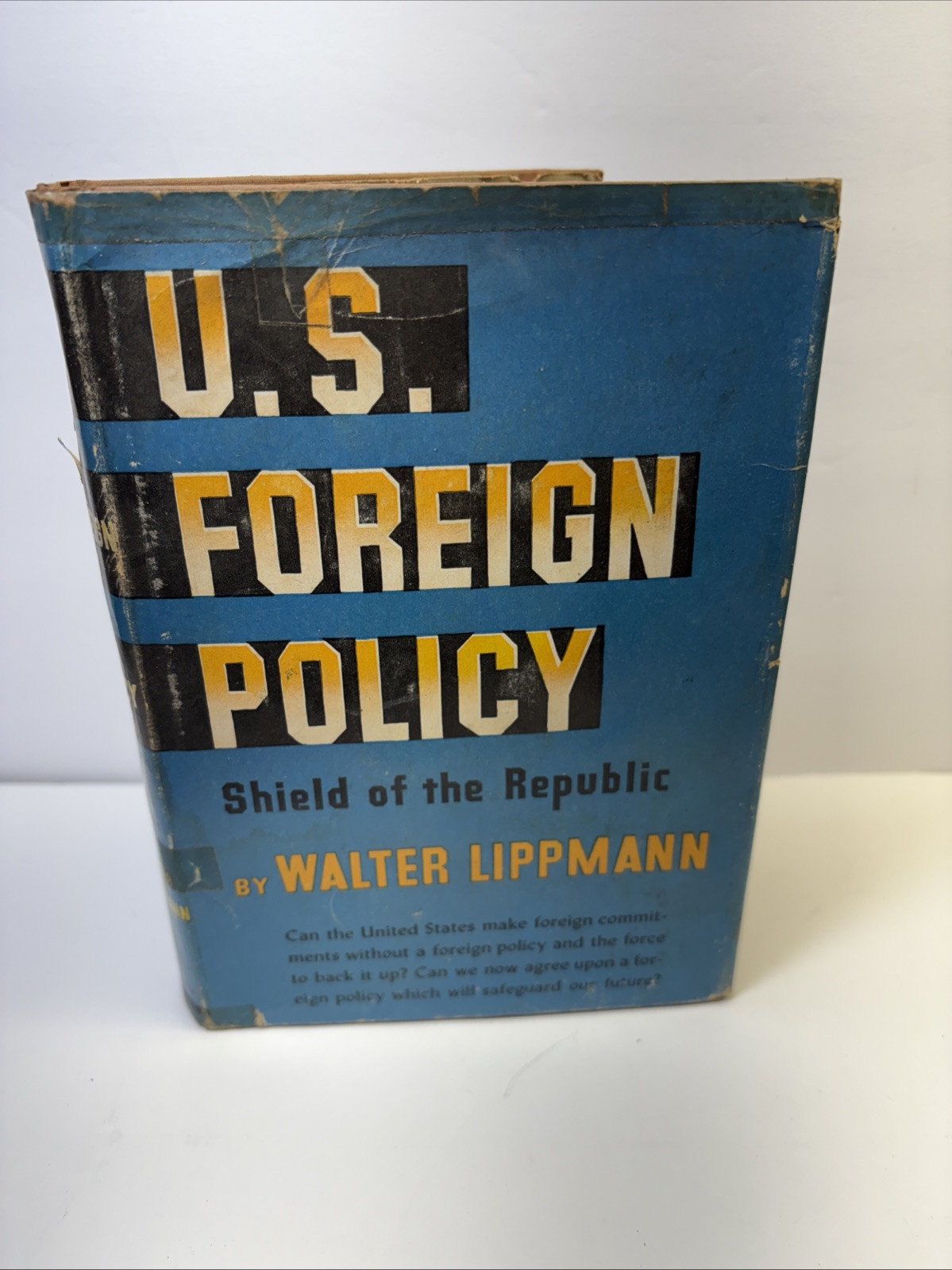 1943 Hardcover ~ U.S. FOREIGN POLICY by Walter Lippmann ~ DEMOCRACY