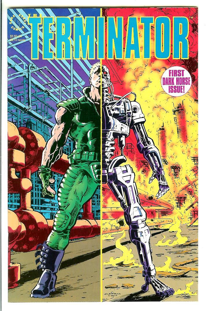 THE TERMINATOR #1, 8/90, rare US Dark Horse sci-fi hero comic book, NM-, 9.2