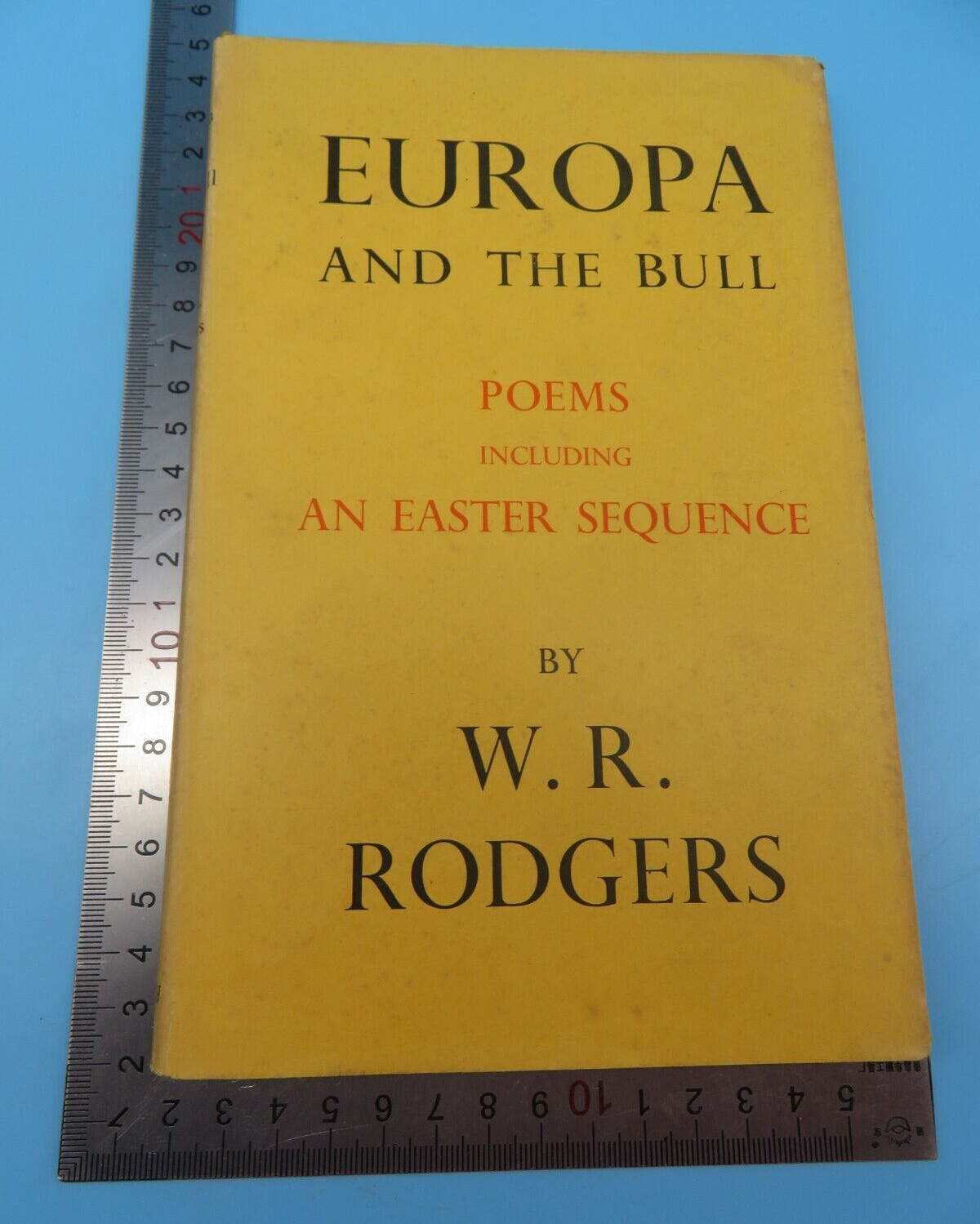 Europa And The Bull And Other Poems W R Rodgers HB Reprint 1952 Secker & Warburg