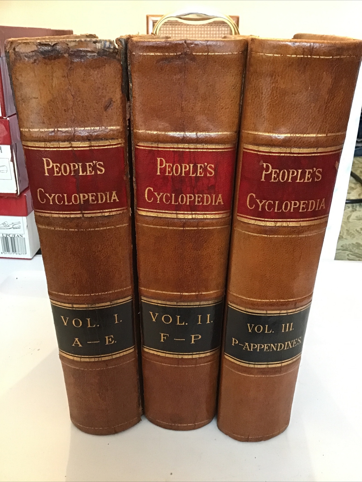1883 The People’s Cyclopedia of Universal Knowledge 3 Volumes Super Clean – Maps