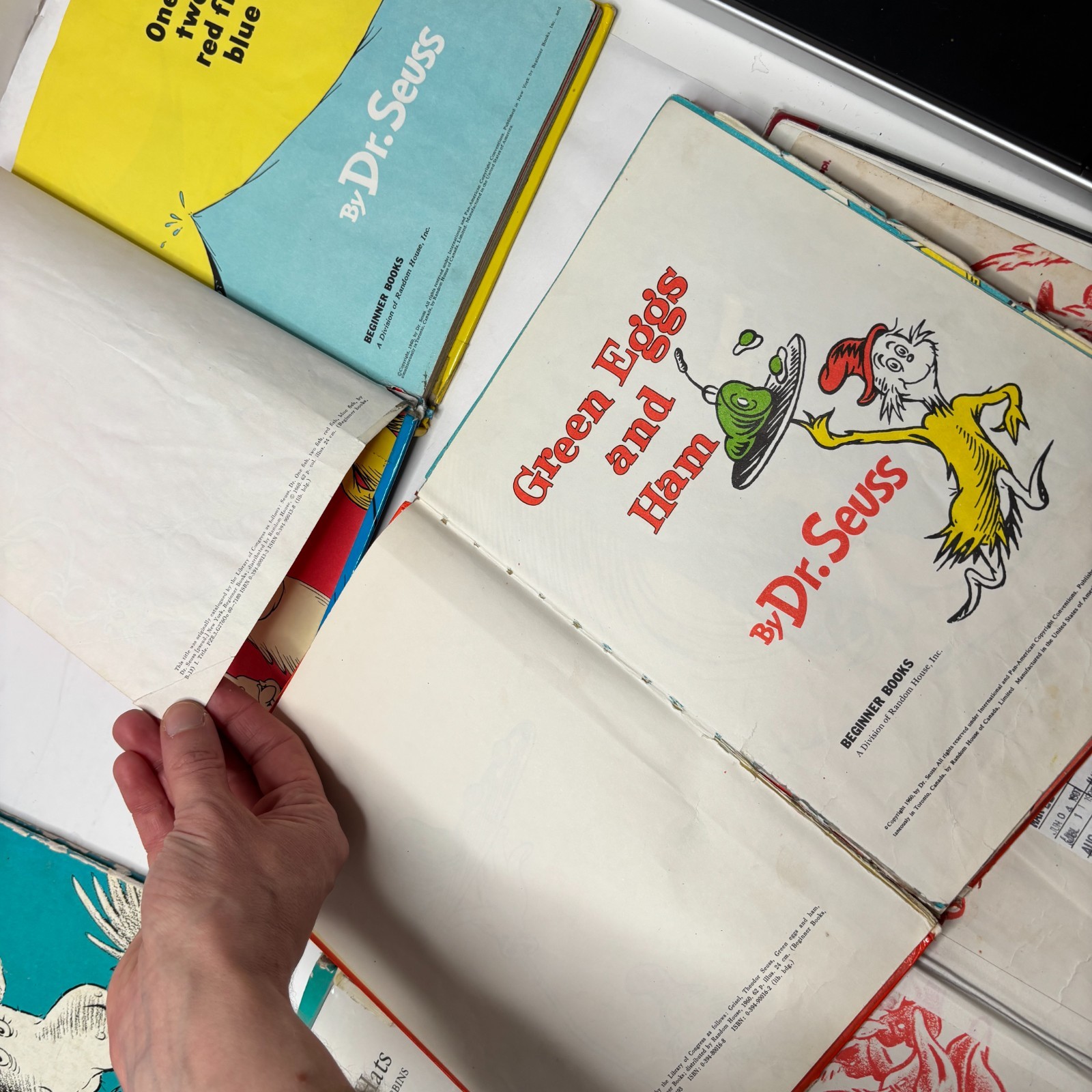 VTG Dr Seuss Books HC Lot ’38 500 Hats of Bartholomew Cubbins 1st Ed etc POOR