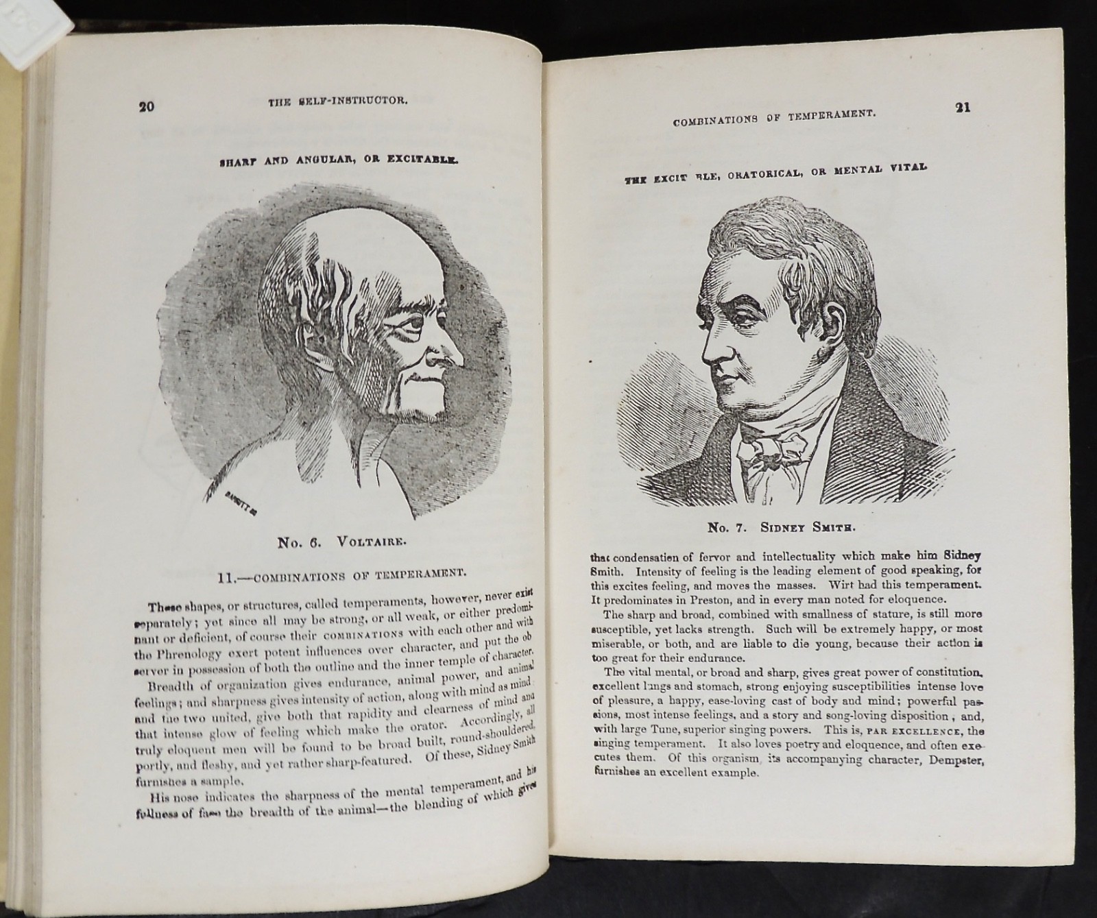 1857 Self Instructor Phrenology Physiology ~ Signed OS Fowler ~ Medical Quackery