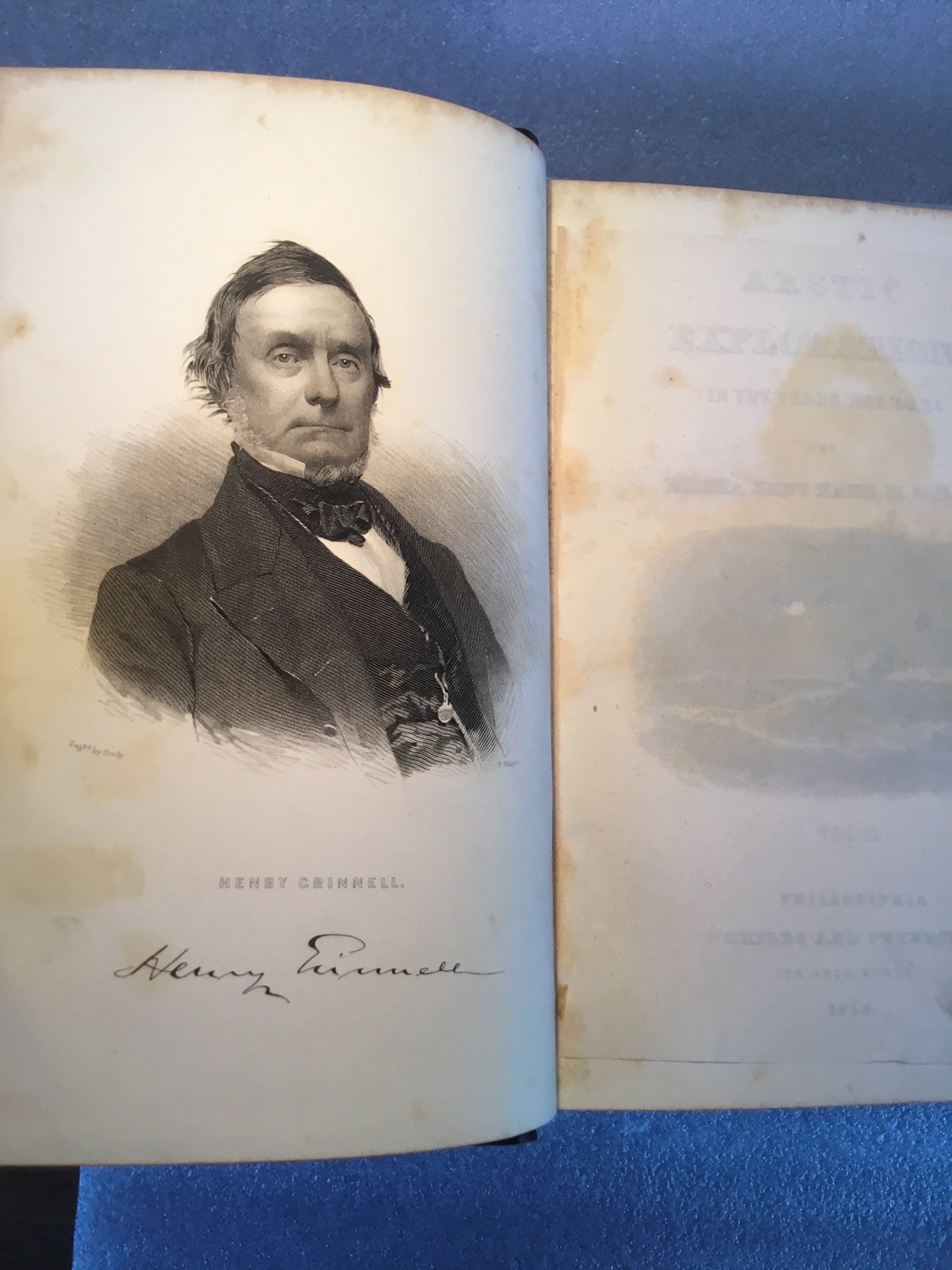 ARCTIC EXPLORATIONS KANE 2ND GRINNELL EXPEDITION 1856 1ST EDITION 2 VOL LEATHER