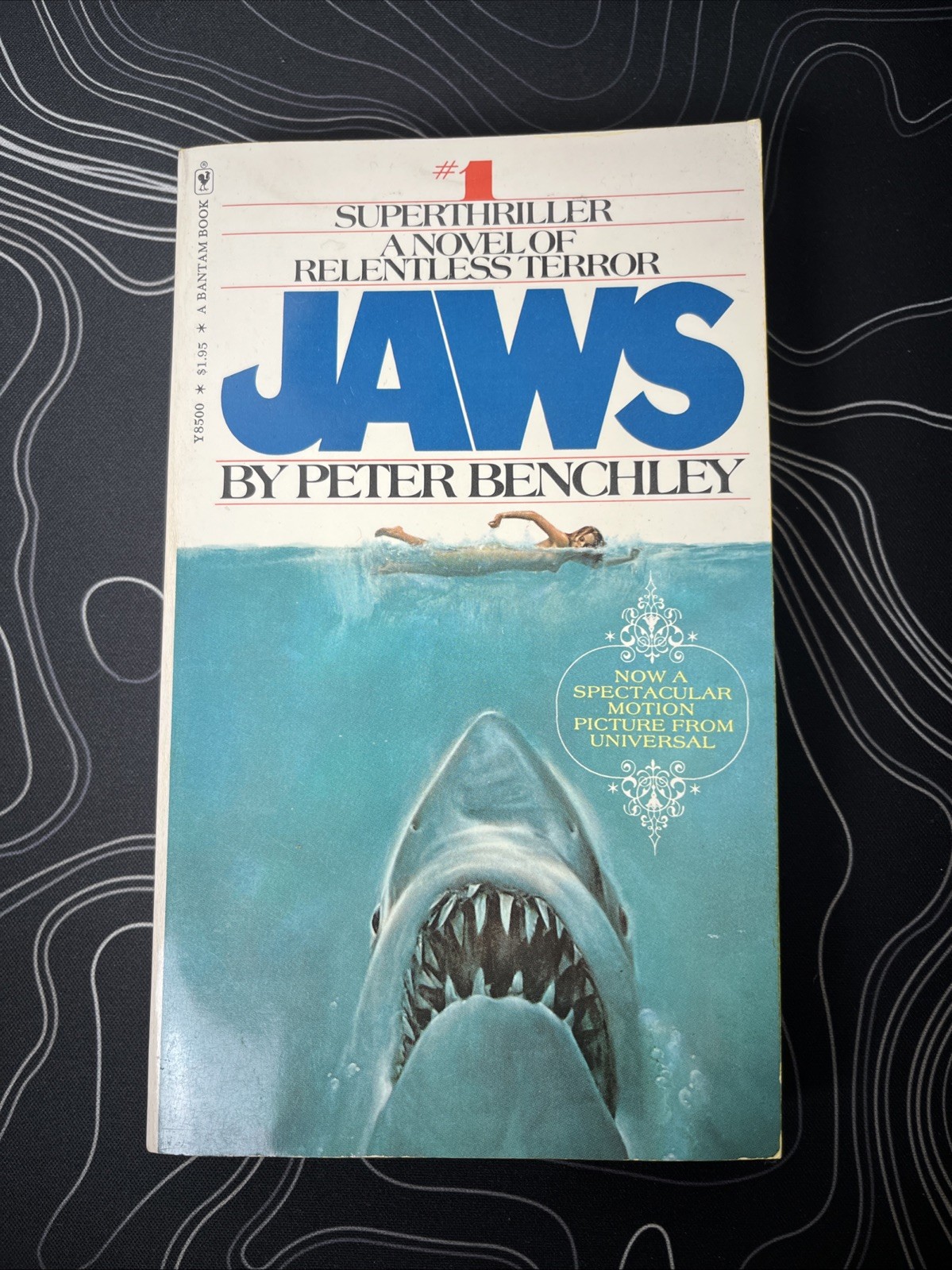 JAWS the novel by Peter Benchley, 1975 9th Printing Bantam VG
