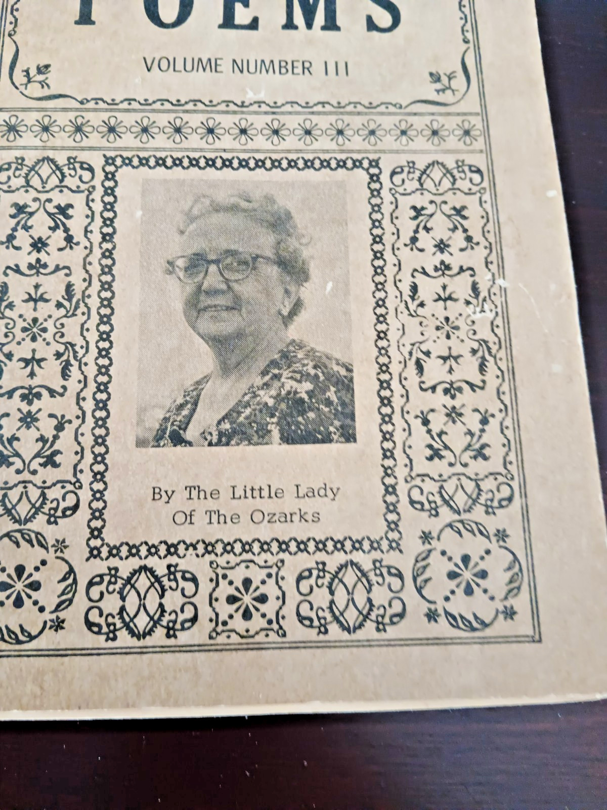 Poems by the Little Lady of the Ozarks Volume Number III Signed Ida Peters