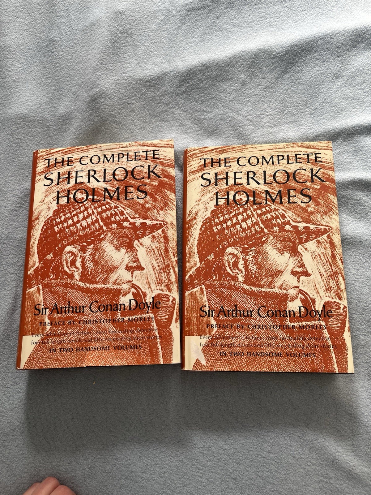 The Complete Sherlock Holmes Doubleday Two Volumes Sir Arthur Conan Doyle HC