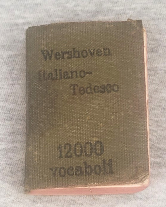 Miniature Italian German Wershoven 12,000 Word Dictionary Softback 1-3/8″