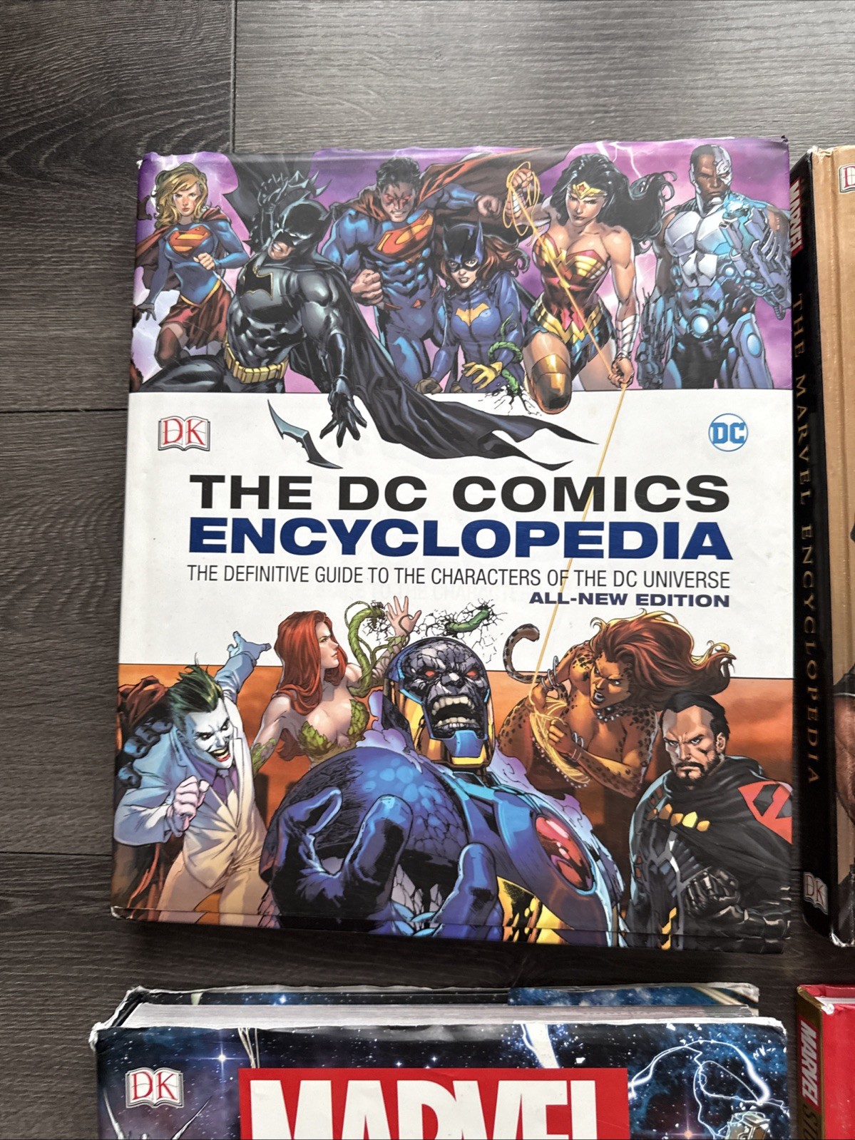 DC Comics Encyclopedia & Marvel Hardcover Books Lot Of 17