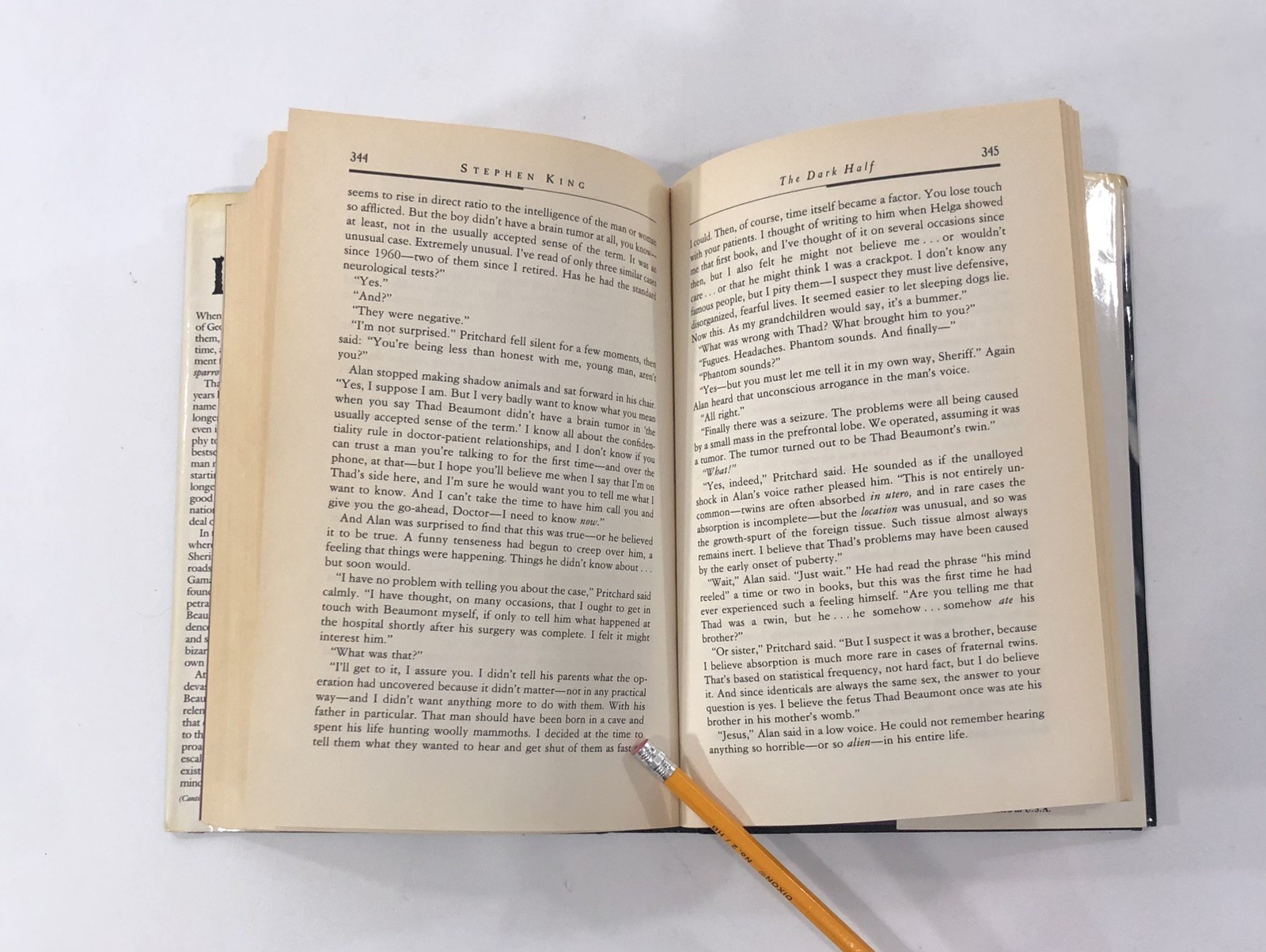 The Dark Half By Stephen King, 1st Edition 1st Printing