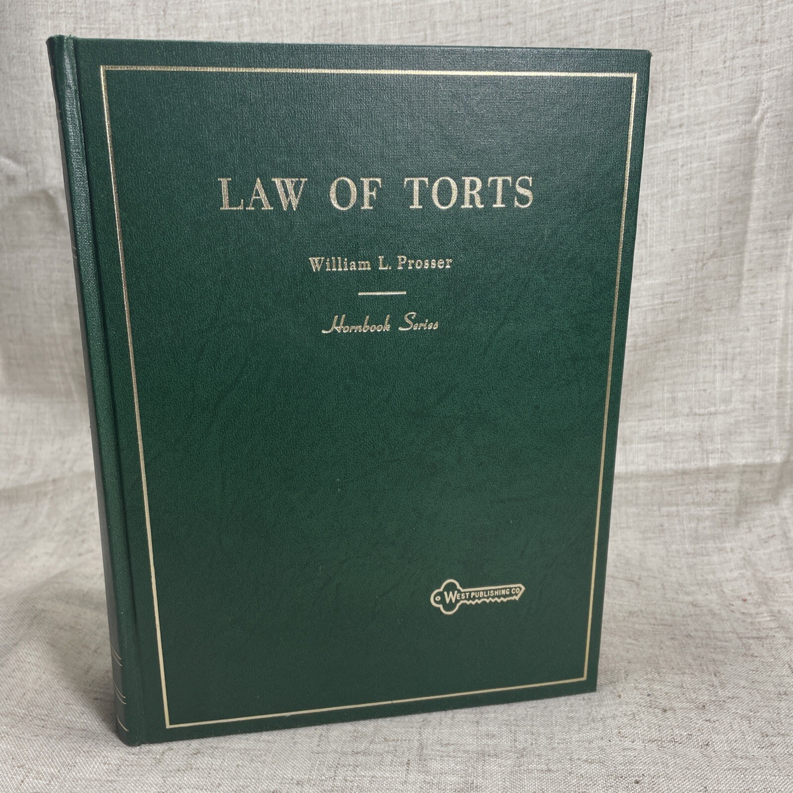 Law Of Torts By William Prosser 1964 3rd Edition West Publishing Law School Text