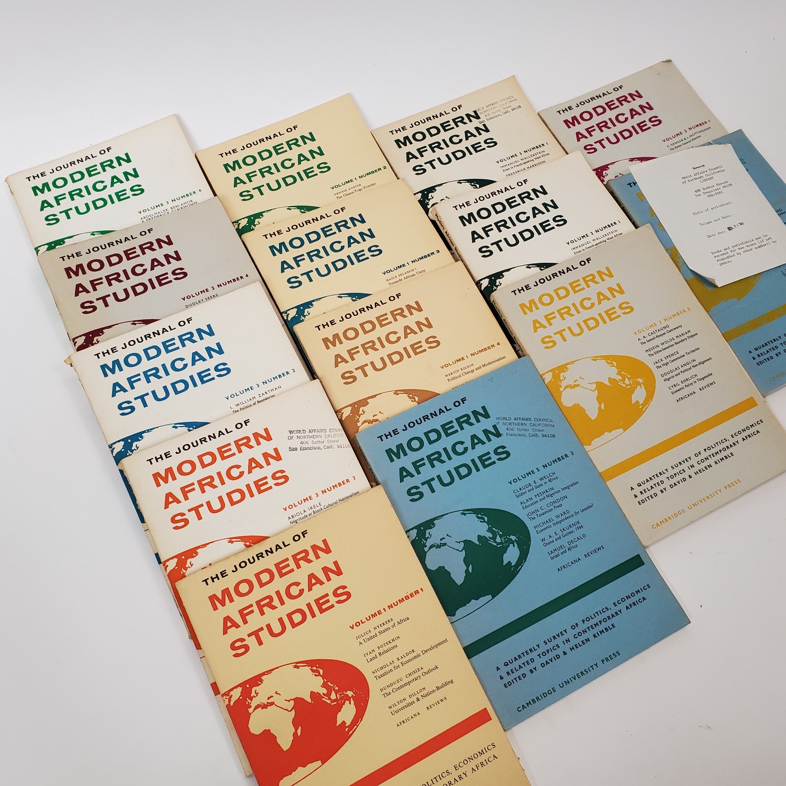 Collection of 14 Vintage The Journal of Modern African Studies Academic Journals