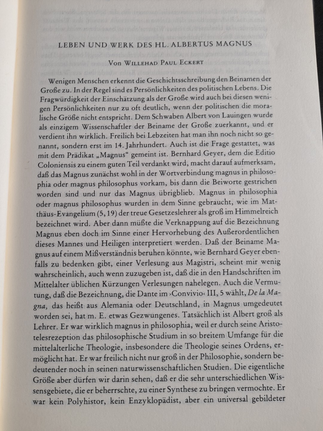 Albertus Magnus: Selected Texts 1981