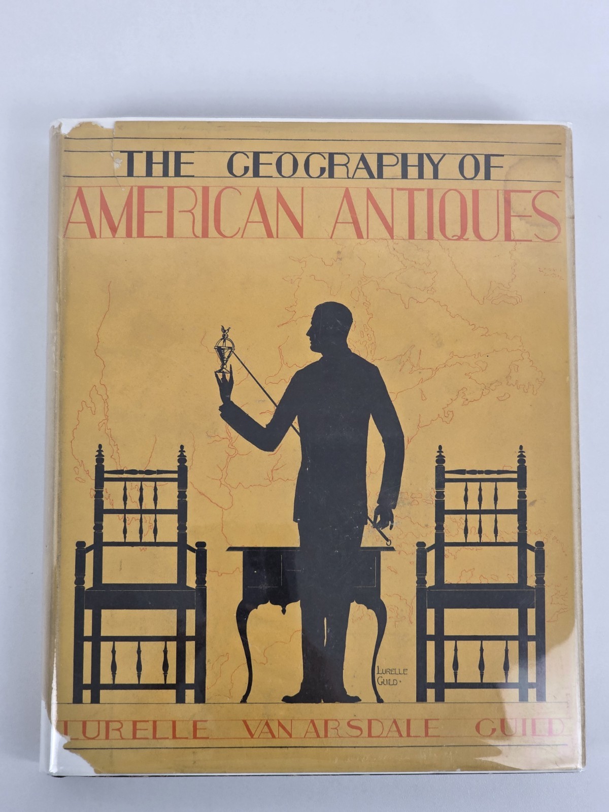 Signed Hattie Klapp Brunner 1929 Geography American Antiques Lurelle Guild HCDJ