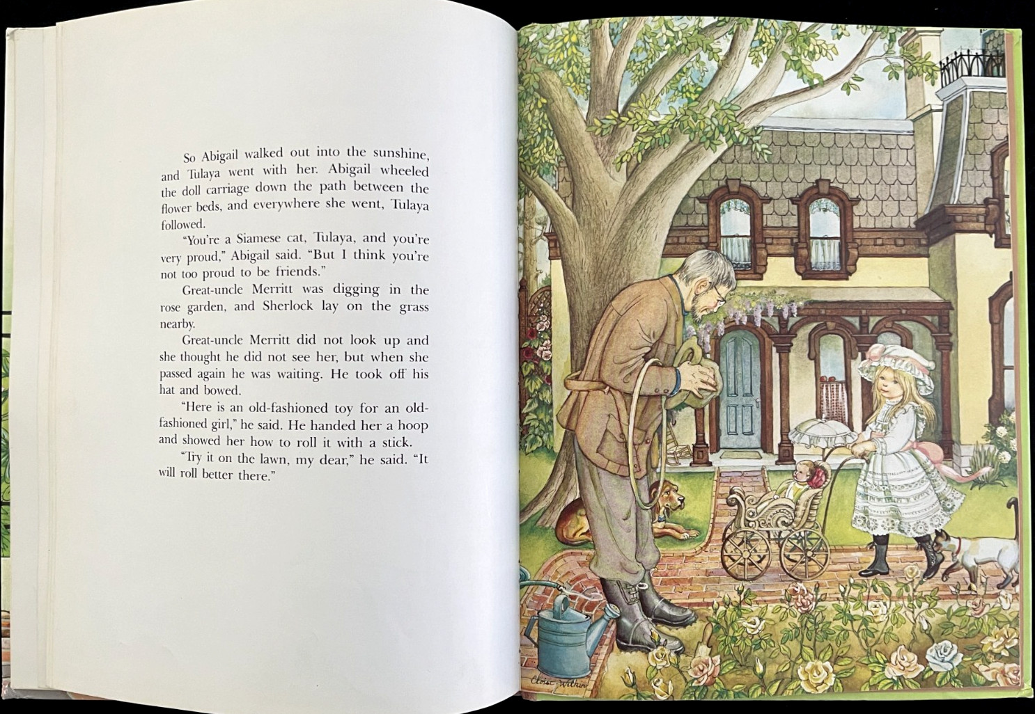 THE VISIT ~ vintage 1st ed. childrens Little Golden Book, Eloise Wilkin 9¼ x 12″