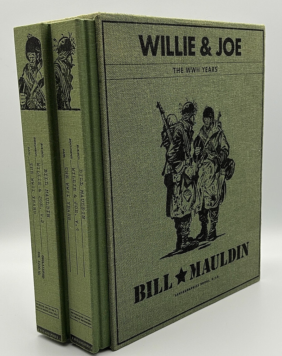 Willie & Joe The WWII Years Bill Mauldin Fantagraphics 2 Volume Hardcover Set