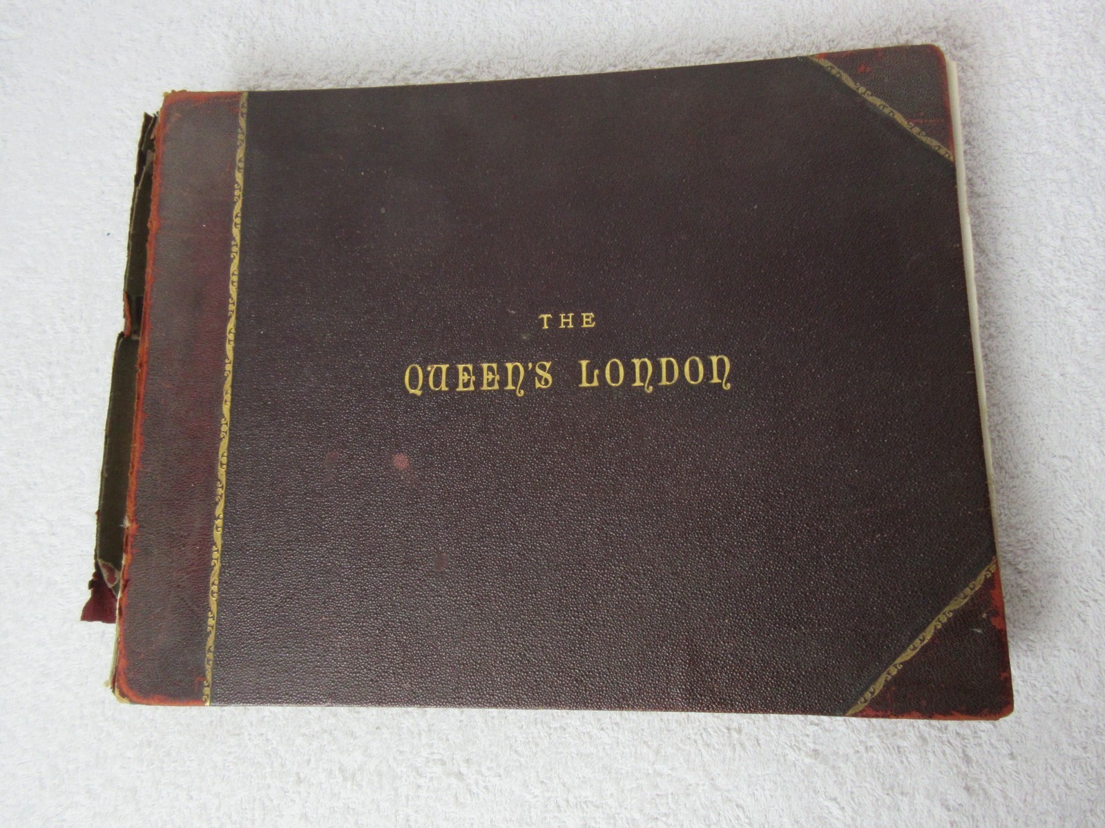 The Queen’s London Antique Hardback 1896, Loose Cover