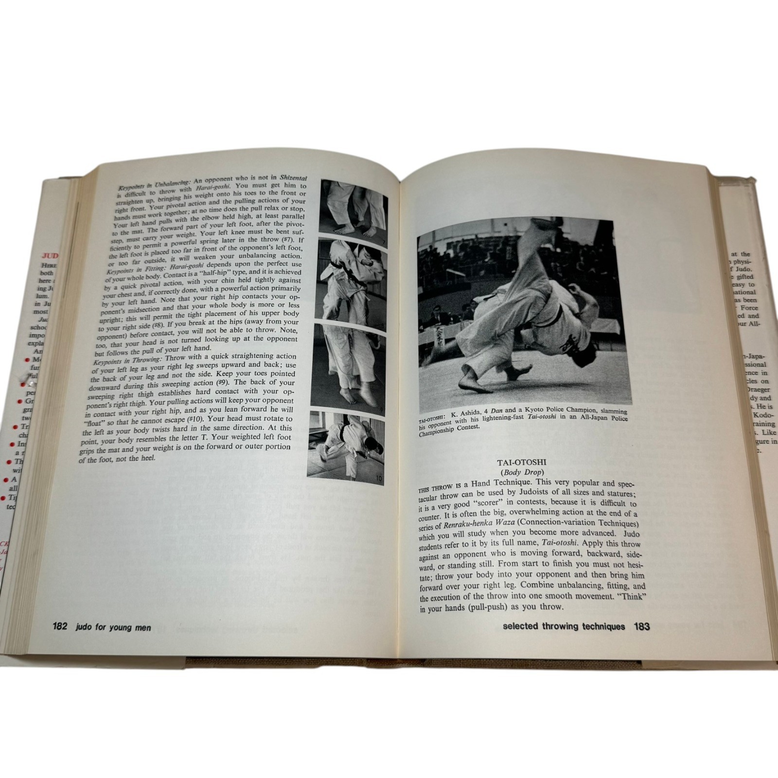 Vintage Judo For Young Men Otaki Draeger HC 1965 1st Ed Martial Arts Book Japan