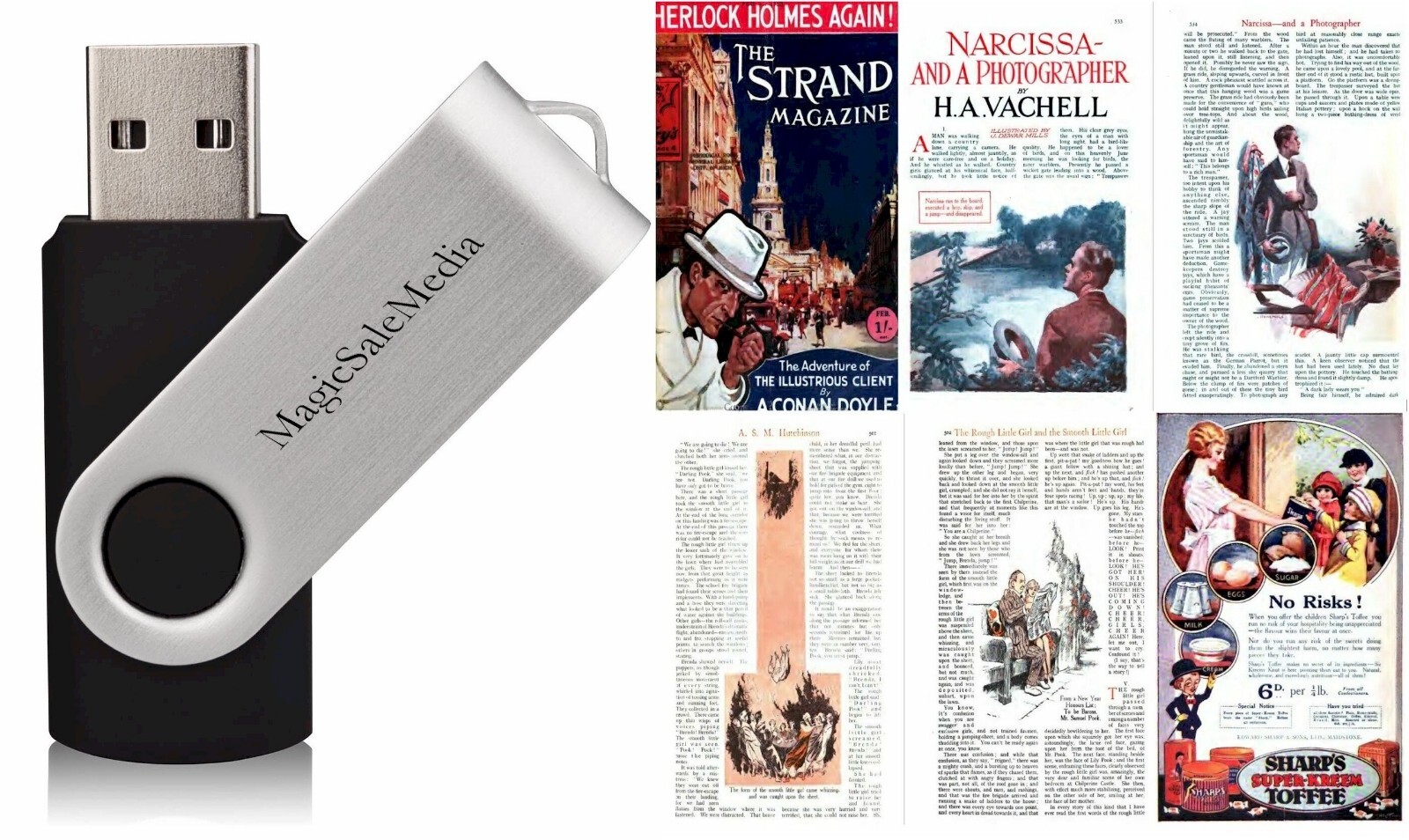 The Strand – Popular Culture Magazine Vols. 3 & 4 (1899-1925) -318 Issues on USB