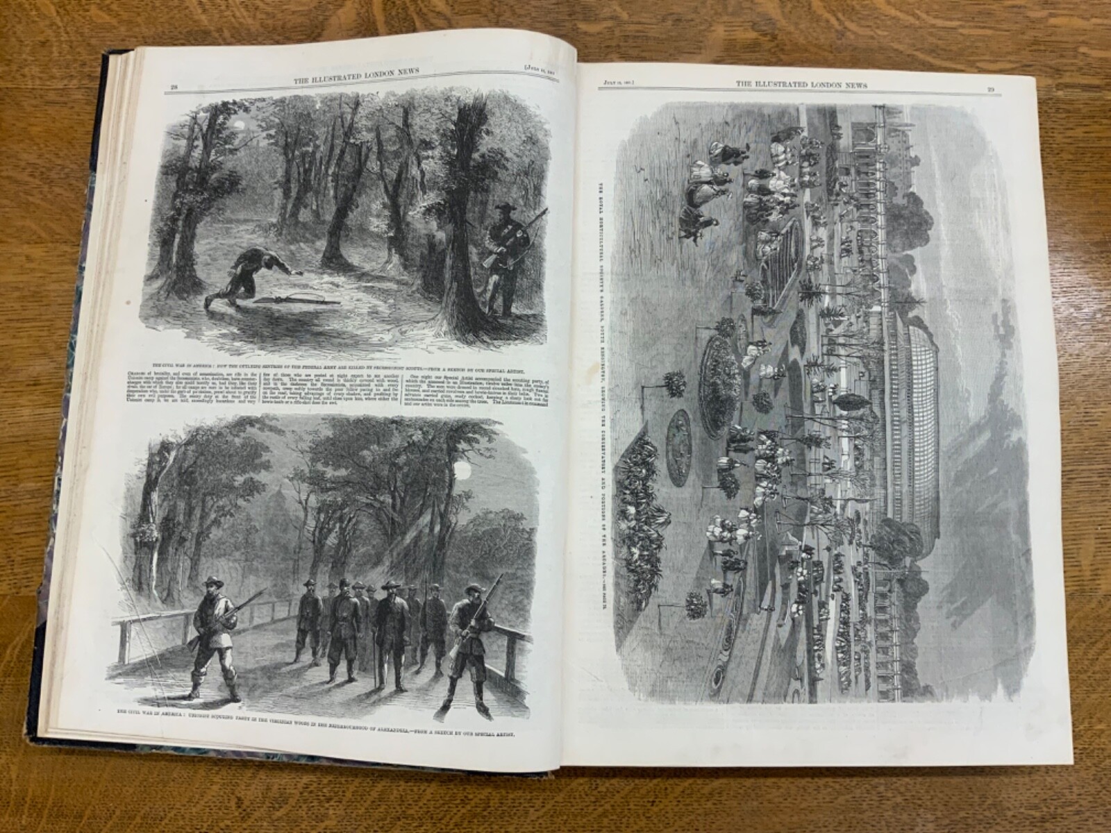 1861 Illus. London News: Vol. XXXIX, Jul – Dec., Nos. 1097-1124 – Am. Civil War