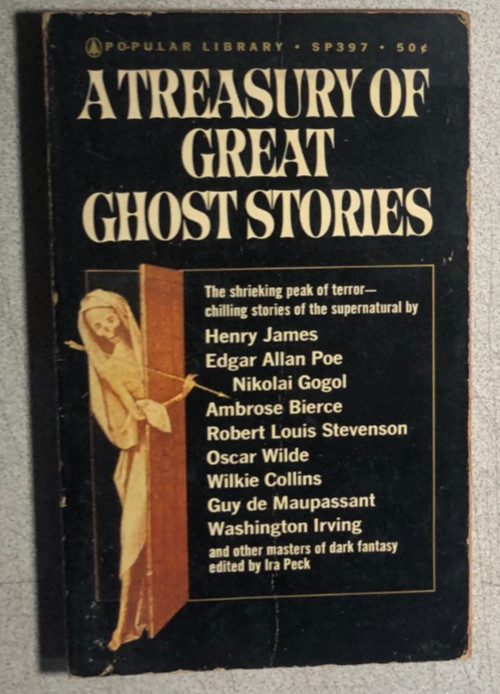 A TREASURY OF GREAT GHOST STORIES (1965) Popular Library horror paperback 1st