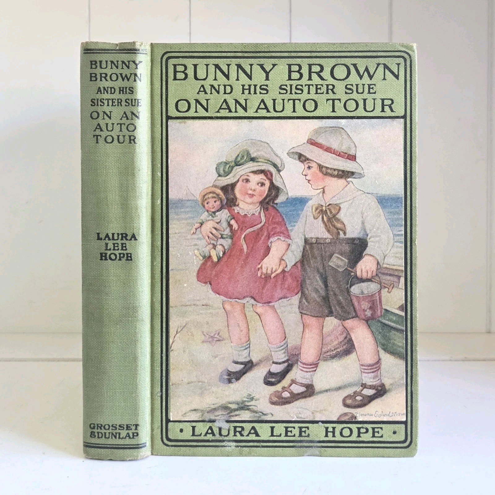 Bunny Brown & His Sister Sue on an Auto Tour Laura Lee Hope Antique Shabby Chic
