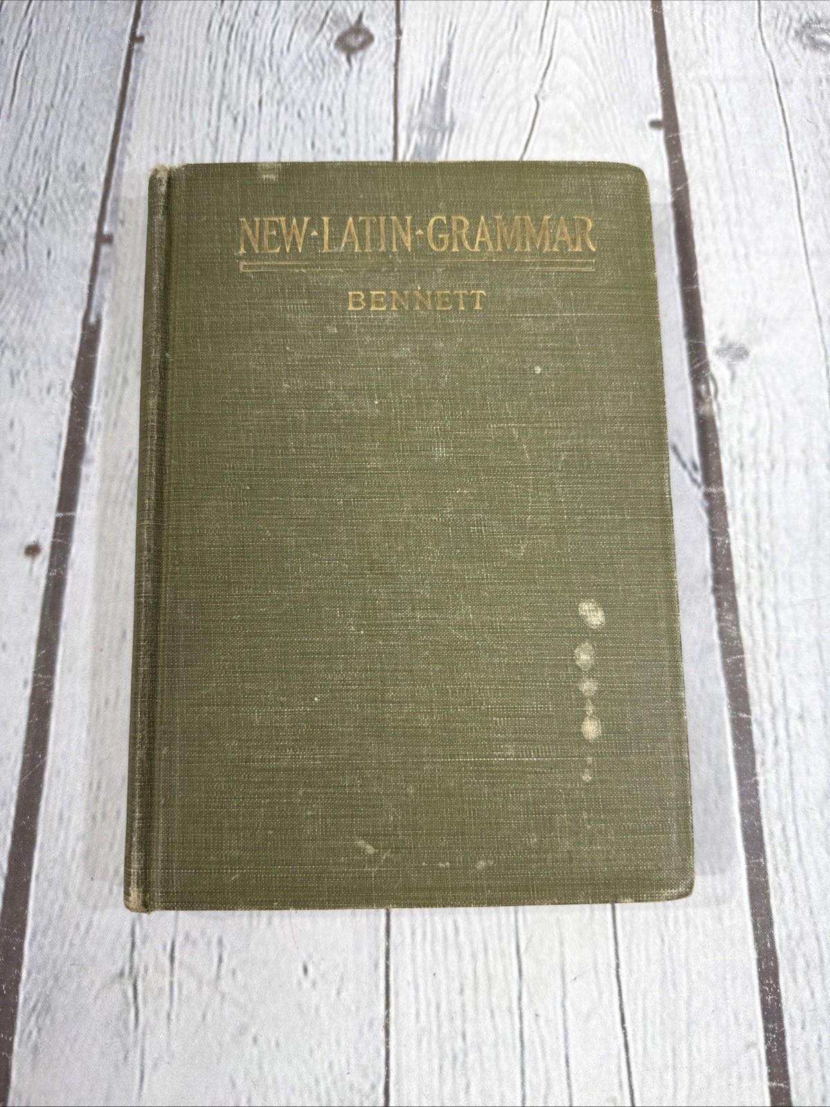 New Latin Grammar Textbook by Charles Bennett 1928 Vintage Hardcover Good