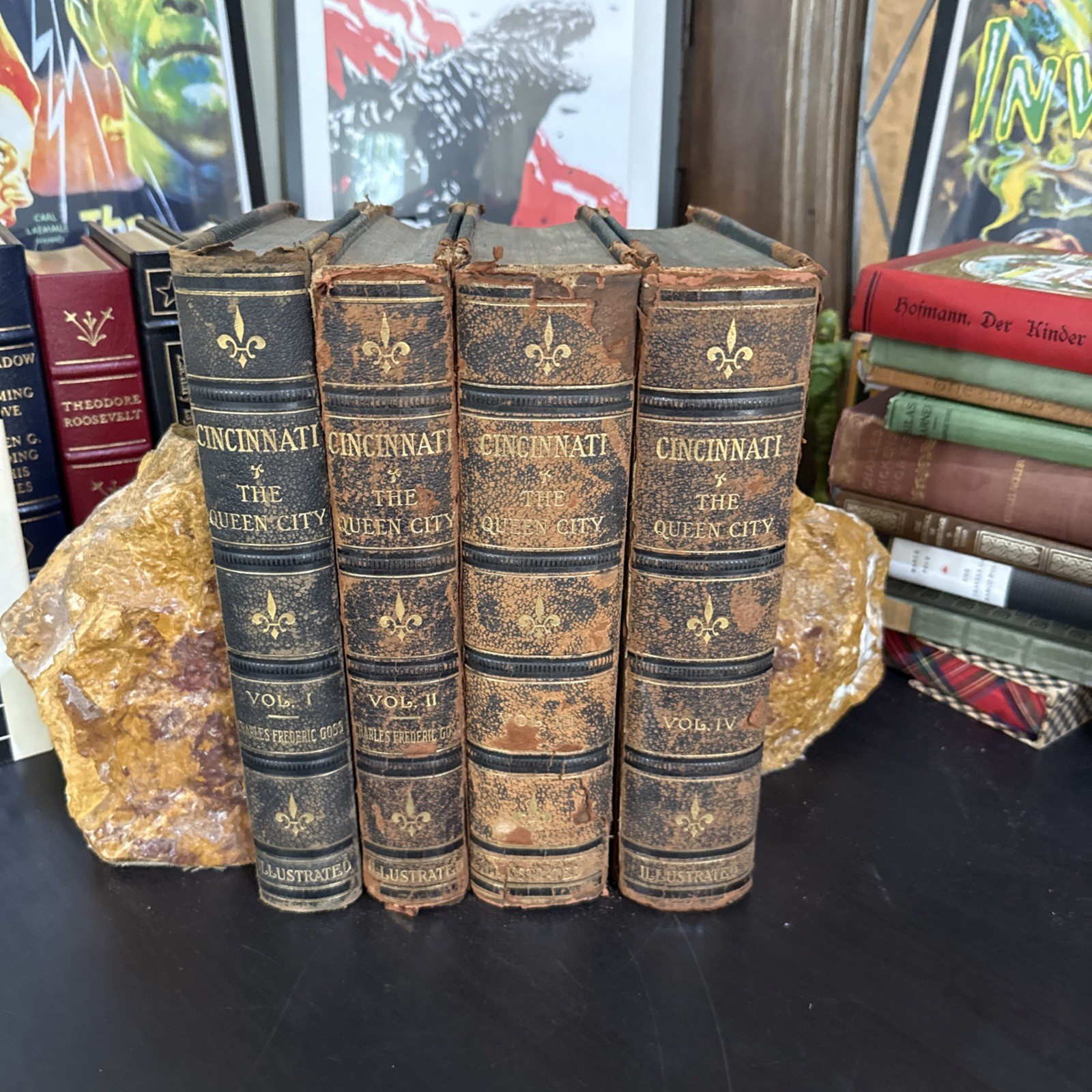 CINCINNATI The Queen City Charles Goss 4 Volume Set S.J. Clarke 1912