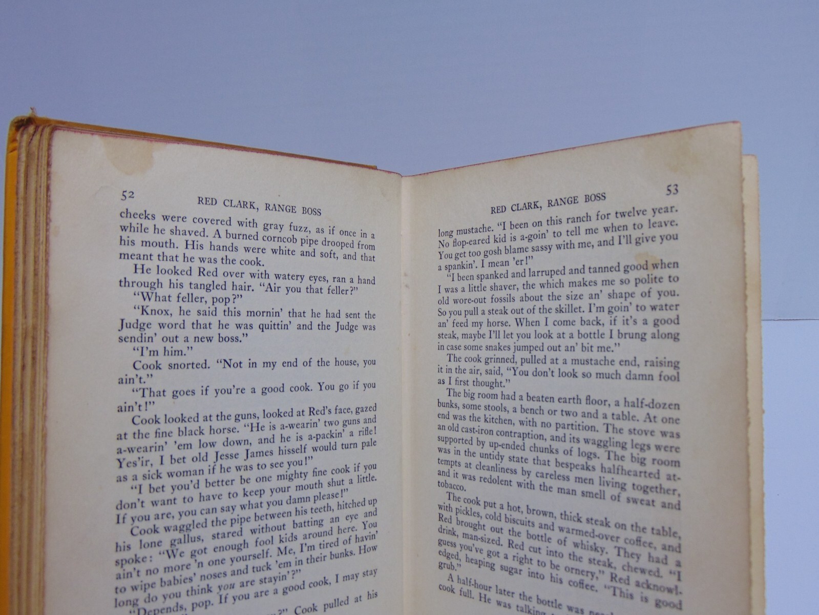 Red Clark, Range Boss by Gordon Young (1938, Hardcover) Stated 1st Edition