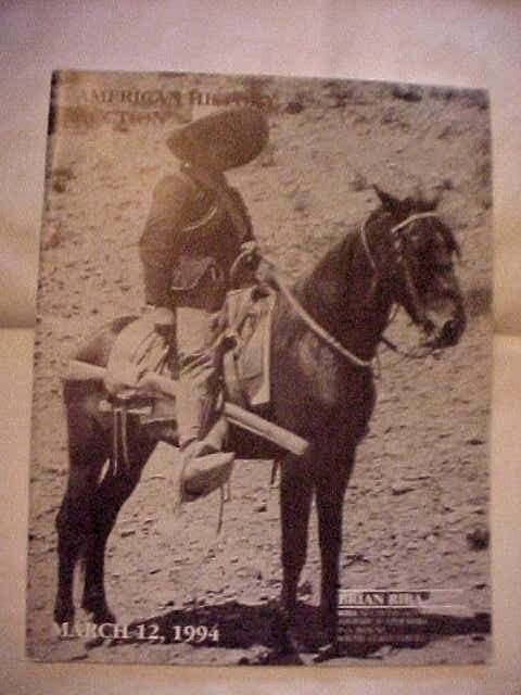 HCA AUCTION CATALOG Mar 12, 1994; 289 Items w/Realized prices HISTORICAL